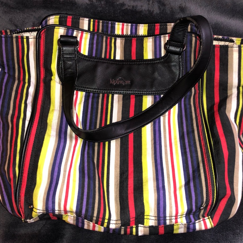 Kipling stripped hand bag
